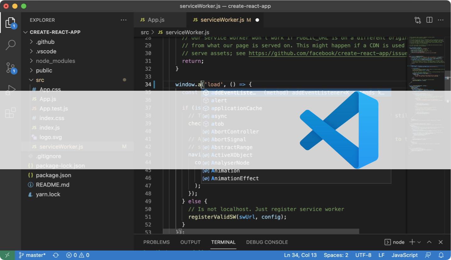Screenshot of VS Code IDE